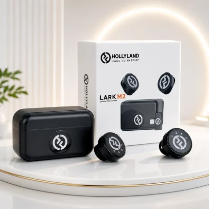 Hollyland Lark M2 Wireless Microphone – Compact, Noise Cancellation