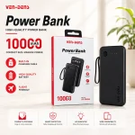 VEN-DENS VD-PB058 10000mAh High-Quality Power Bank with Built-in 4 Charging Cable - Image 3