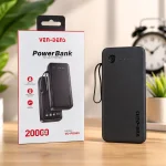 VEN-DENS VD-PB059 20000mAh High-Quality Power Bank with Built-in 4 Charging Cable - Image 3