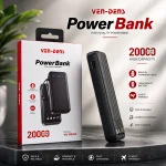 VEN-DENS VD-PB059 20000mAh High-Quality Power Bank with Built-in 4 Charging Cable - Image 2