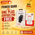 VEN-DENS 10000mAh Power Bank with FREE OnePlus AirPods Pro | Fast Charging Portable Power Bank with 4 Cable - Image 2