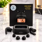 Original E9 Pro- L58 Series TWS Earbuds Black – App Supported Auto ANC with Touch Display - Image 4