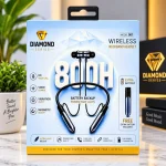 Diamond 800 Hours Wireless Neckband Headset – Extra Battery Included