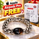Premium Tiger Eye Luxury Bracelet for – FREE Apple Airpods Pro - Image 2
