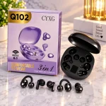 CYXG Q102 Wireless Earbuds - Black | Bluetooth 6.1 | 3-in-1 Design | Type-C Charging - Image 3