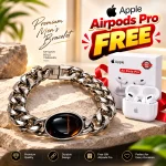 Premium Tiger Eye Luxury Bracelet for – FREE Apple Airpods Pro - Image 4